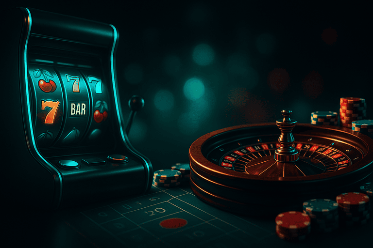 Interface Nomini Casino avec slots et tables live