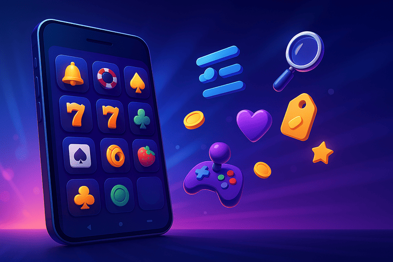 Catalogue de jeux sur mobile